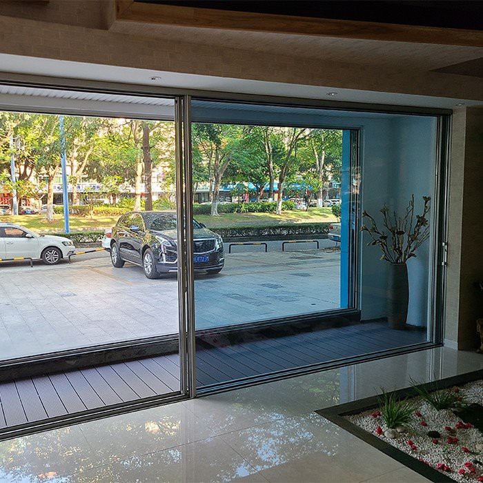 bronze aluminium doors